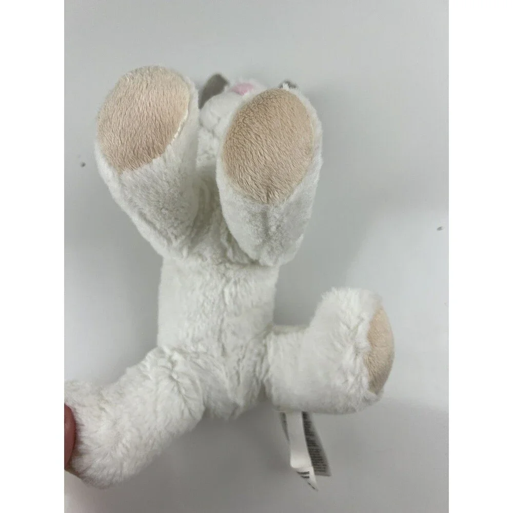 Carter’s Bunny Rabbit Plush Stuffed Animal Lovey Baby Toy 2016 White Gray Cuddly
